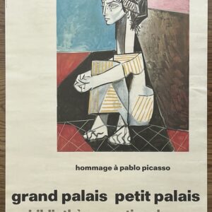 Original poster, Pablo Picasso, Grand Palais, Petit Palais, 1966-1967, Exhibition, Homage to Picasso