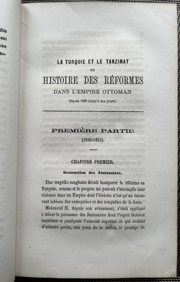 Rare, 1882, LA TURQUIE ET LE TANZIMAT OU HISTOIRE DES REFORMES, Eduard Engelhardt, Ottoman Empire, First Edition - Image 5