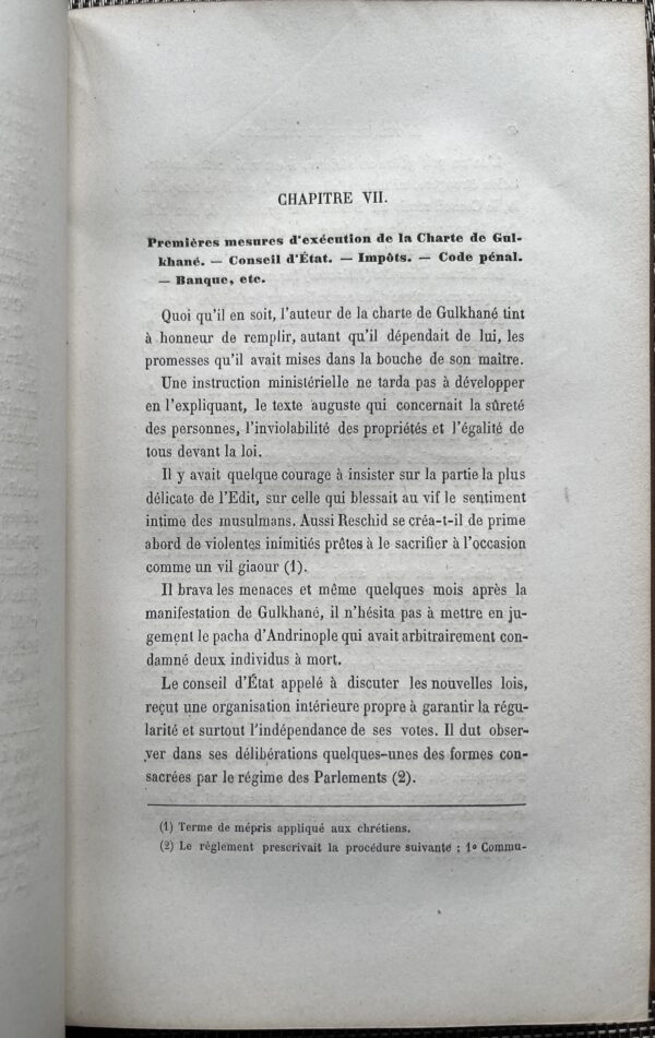 Rare, 1882, LA TURQUIE ET LE TANZIMAT OU HISTOIRE DES REFORMES, Eduard Engelhardt, Ottoman Empire, First Edition - Image 6