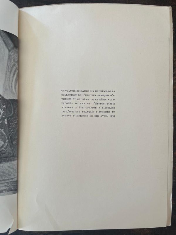 1953, George Seferis Nobel Laureate, Tris meres sta monastiria tis Kappadokias, Three days in the Monasteries of Cappadocia, First Edition - Image 2