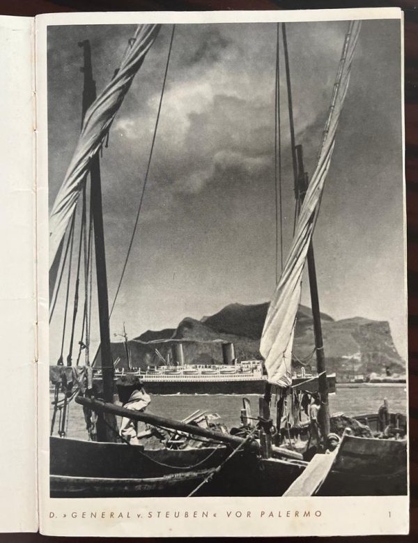 1933, NORD DEUTSCHER LLOYD, BREMEN, Program and Route Booklet, Mediterranean, Greece, SS GENERAL VON STEUBEN - Image 2