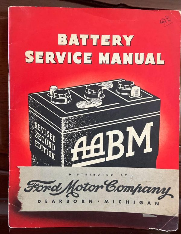 ORIGINAL, 1946, BATTERY SERVICE MANUAL, FORD MOTOR COMPANY