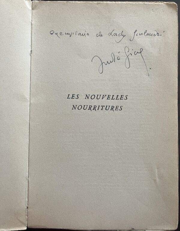 Signed, 1935, Andre Gide, Les Nouvelles Nourritures, First Edition, Nobel Laureate - Image 2
