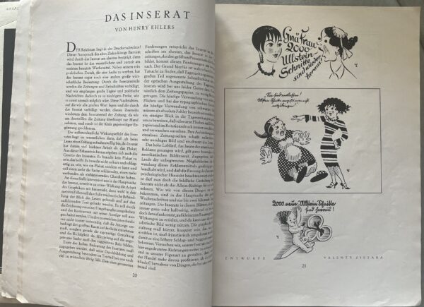 RARE! 1926, Gebrauchsgraphik, Monatszeitschrift zur Förderung Künstlerischer Reklame, Ludwig Hohlwein, Valenty Zietara - Image 8