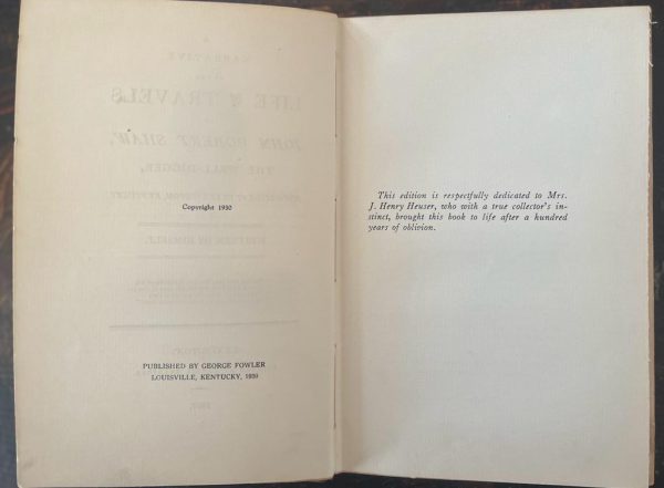 1930, 300 Copies! A Narrative Of The Life & Travels Of John Robert Shaw, The Well-Digger, Now Resident in Lexington, Kentucky, John Robert Shaw - Image 6