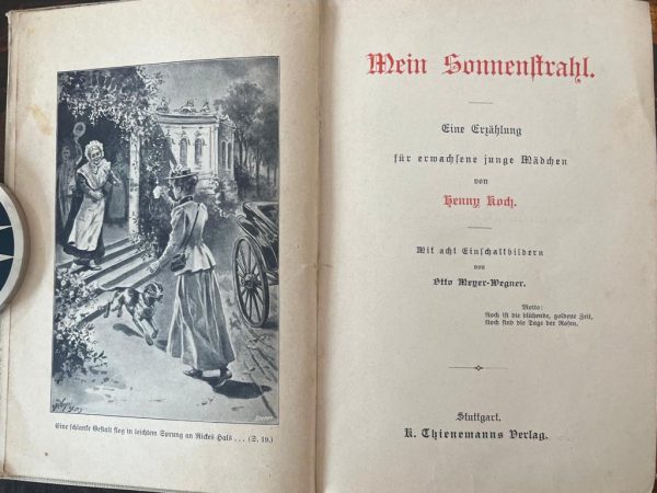 Rare! 1901, Henny Koch, Mein Sonnenstrahl, First Edition - Image 3