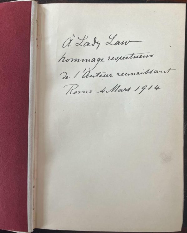 SIGNED, 1912, Pier Desiderio Pasolini, Ravenna, First Edition, Sir Edward Fitzgerald Law - Image 4