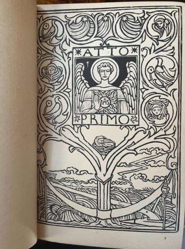 1904, Gabriele D'Announzio, La Figlia Di Iorio, First Edition, Adolfo de Karolis, Ex Libris Lady Fitzgerald Law - Image 2