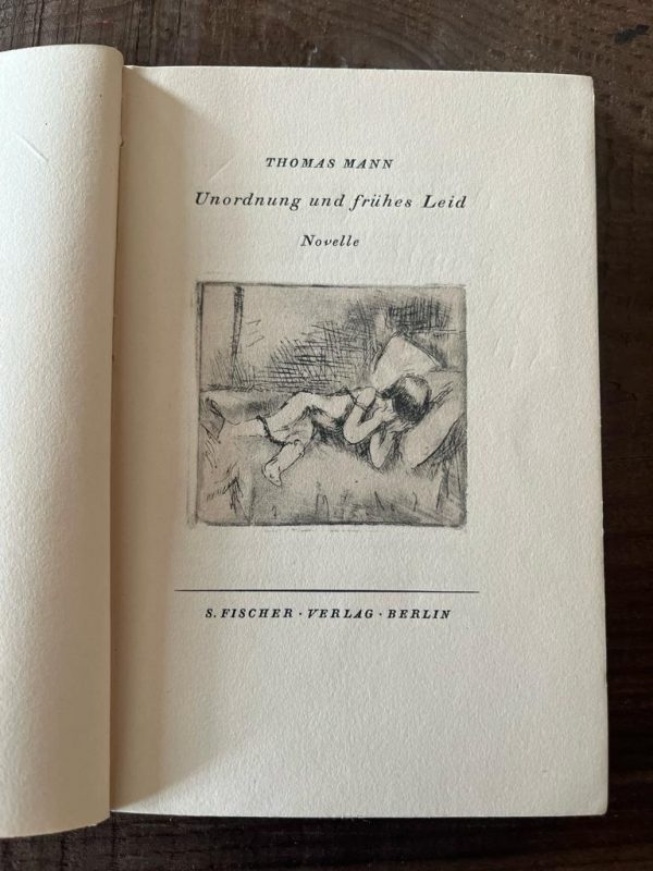 Rare! 1926, Thomas Mann, Unordnung und Frühes Leid, First Edition, Original Case, Nobel Laureate - Image 2