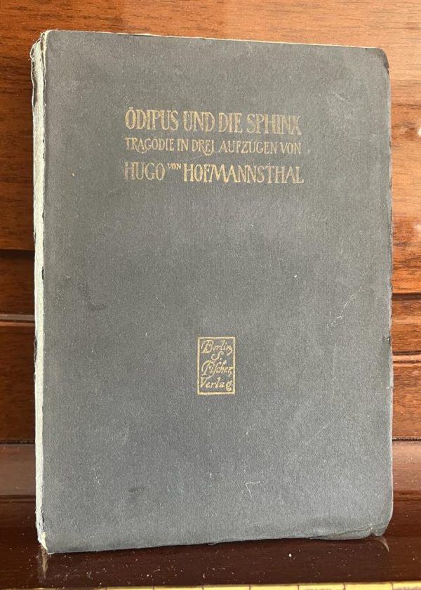 Ödipus und die Sphinx, Hugo von Hofmannsthal, 1906, First Edition