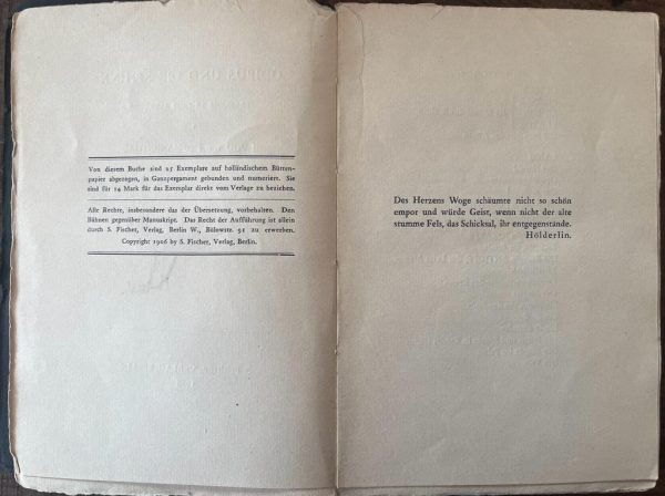 Ödipus und die Sphinx, Hugo von Hofmannsthal, 1906, First Edition - Image 3