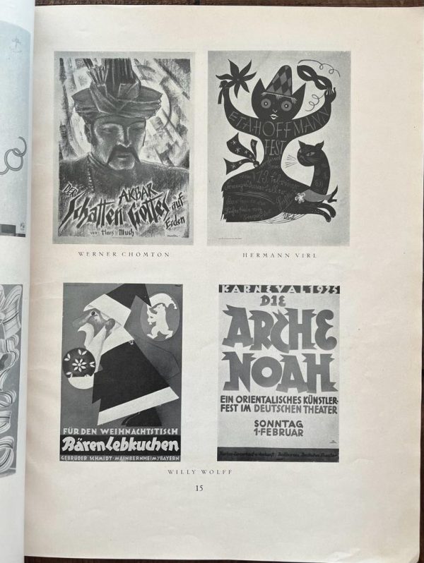 RARE! 1926, Gebrauchsgraphik, Monatszeitschrift zur Förderung Künstlerischer Reklame, Ludwig Hohlwein, Valenty Zietara - Image 3