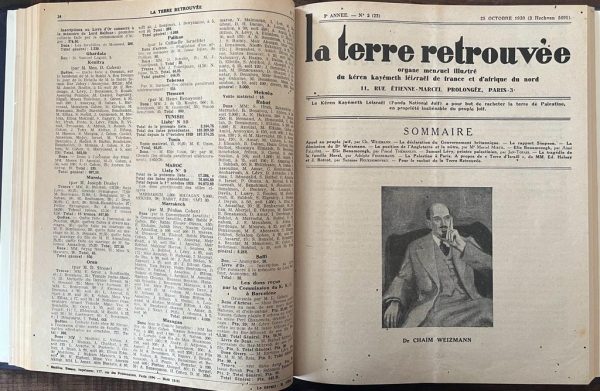 Rare! La Terre Retrouvee, Magazine (1929+1931), Albert Einstein, Jewish National Fund - Keren Kayemet Le Israel, Albert Einstein - Image 6