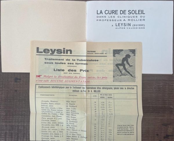 1937, La Cure de Soleil, Prof. A. Rollier, Leysin, Switzerland, Catalog & Price List, Heliotherapy - Image 3