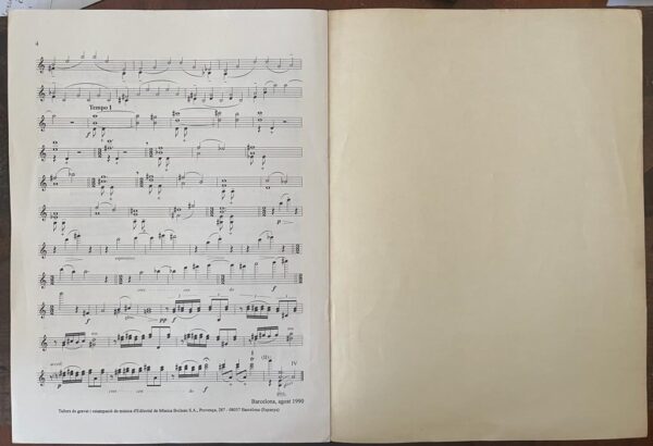 Signed! 1991, Xavier Turull, Original Music Score, Divertimento, Barcelona, Spain - Image 3