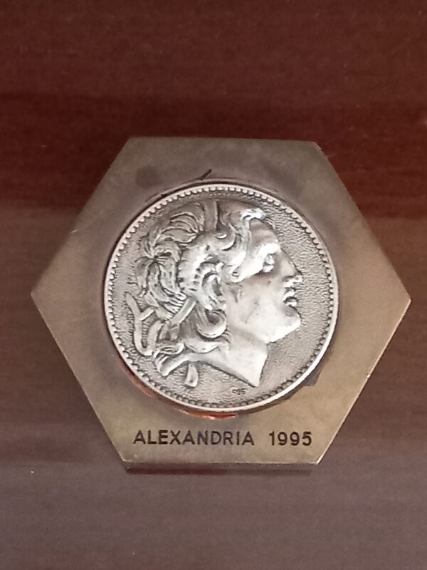 1995, Alexander The Great, King of Macedonia, Vintage Paperweight 925 Sterling Silver