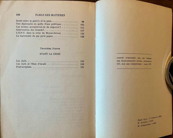 SIGNED, 1968, Raymond Aron, De Gaulle, Israel Et Les Juifs, First Edition - Image 4