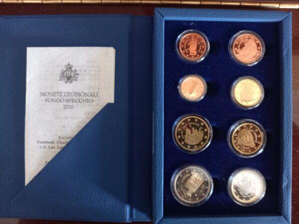 EURO Coin Set, San Marino 2010 Proof - Image 2