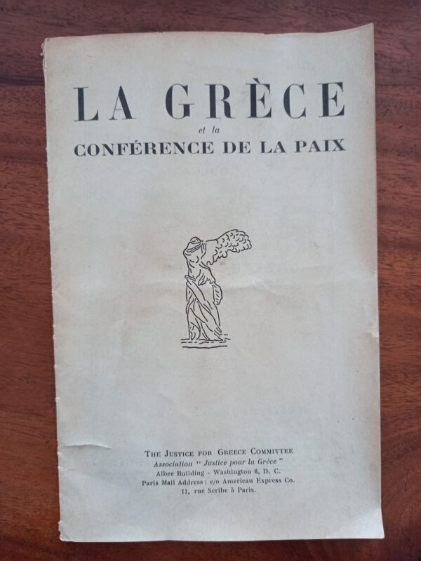 1919, Greece, Paris Peace Conference, WWI, Eleftherios Venizelos