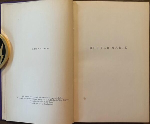 1927, Heinrich Mann, Mutter Marie, First Edition, Weimar Republic - Image 3