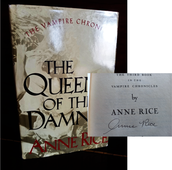 Signed! 1988, Anne Rice, The Queen of the Damned, First Edition, VF