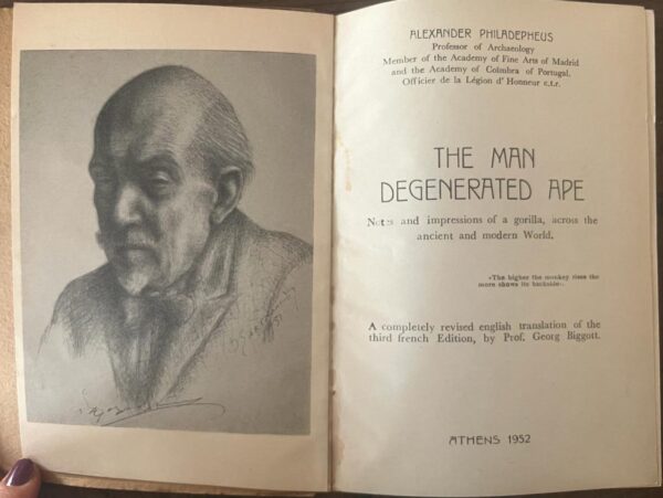 1952, SIGNED, Alexander Philadelpheus, The Man Degenerated Ape, Impressions of a Gorilla - Image 5