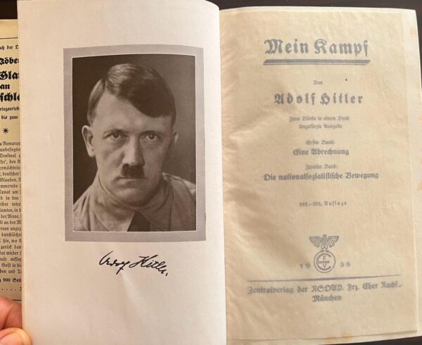 1936, Adolf Hitler, Mein Kampf with Dust Jacket - Image 7