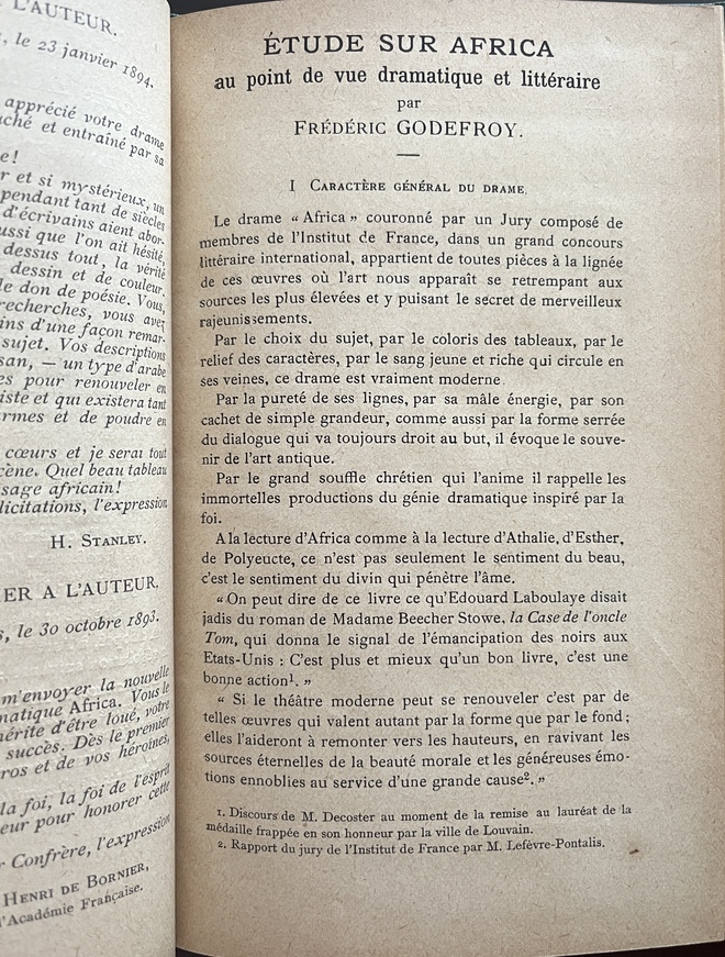 Édouard Descamps, Africa, Rare 1894 Anti-Slavery Drama, Signed Presentation Copy to the Mavromichalis Family - Image 6