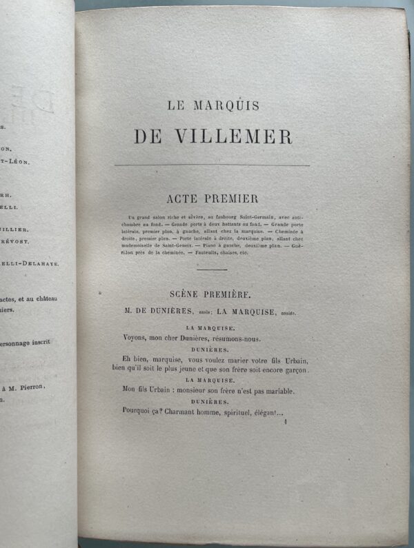 Rare! 1864, George Sand, Le Marquis de Villemer, First Edition, First Printing - Image 7