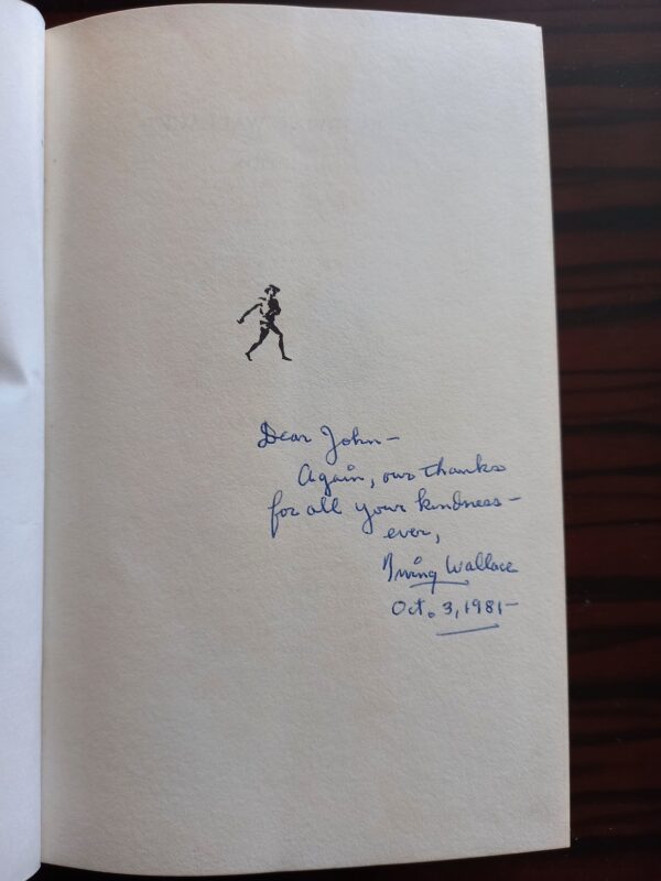 1979, SIGNED, Irving Wallace, The Pigeon Project First Edition,NF - Image 4