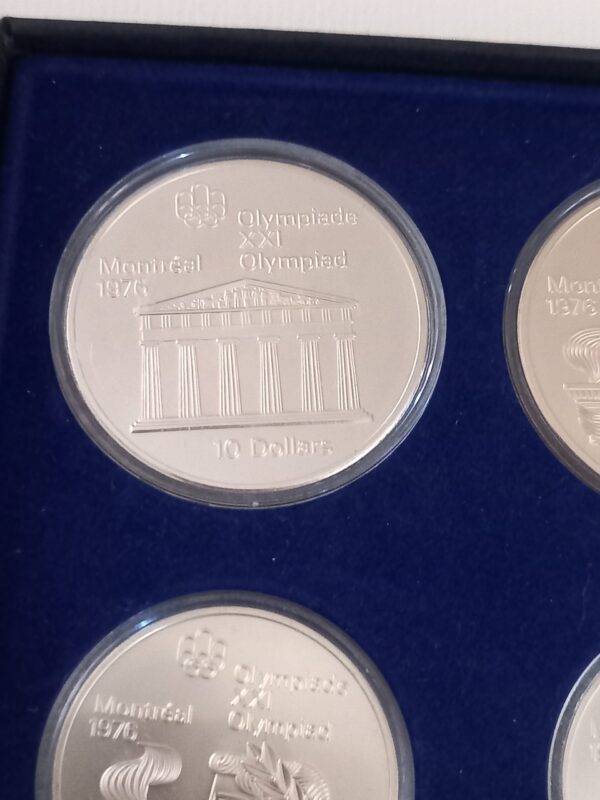 1973 Canada Montreal Olympic Games Four Silver .925, Coin Set (4.3 Troy oz.) - Image 5