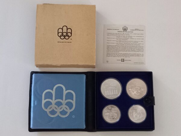 1973 Canada Montreal Olympic Games Four Silver .925, Coin Set (4.3 Troy oz.) - Image 2