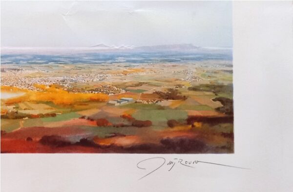 Signed, Lluis Roura, Numbered, Spain, Catalan Landscape, Lithograph, 1/10 Copies - Image 6