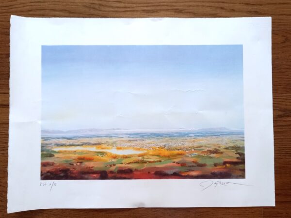 Signed, Lluis Roura, Numbered, Spain, Catalan Landscape, Lithograph, 1/10 Copies - Image 2