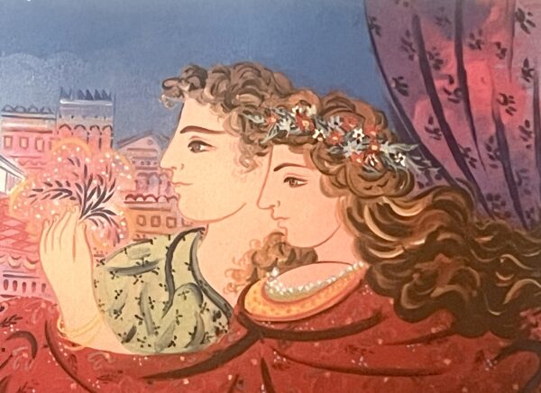 Georgios Stathopoulos, Original Silk Screen Print, Couple in Athens, Hand Signed - Image 7