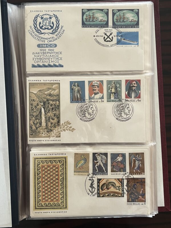 120 First Day Covers, Greece, FDC, Lot Collection, Greece, from 1969 - 1979 - Image 11