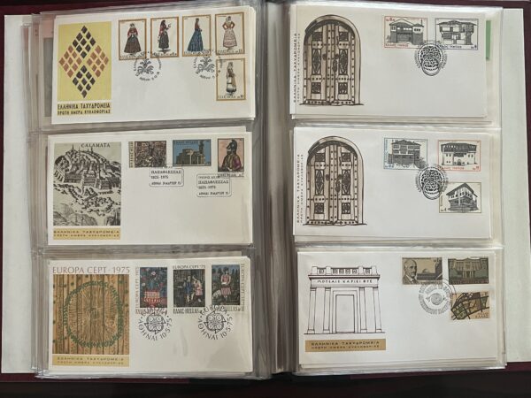 120 First Day Covers, Greece, FDC, Lot Collection, Greece, from 1969 - 1979 - Image 3