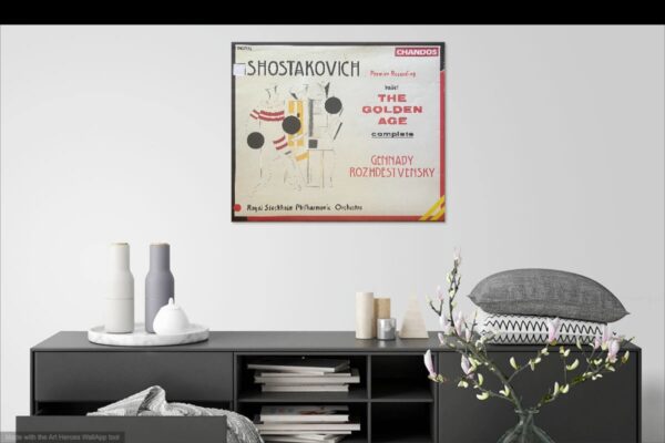 Rare, Original Poster, 1994, Dmitri Shostakovich, The Golden Age, Gennady Rozhdestvensky, Chandos, El Lissitzky - Image 3