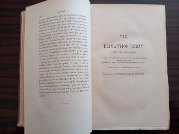 Adamantios Korais, Lettres inédites de Coray à Chardon de La Rochette, 1877 - Image 8