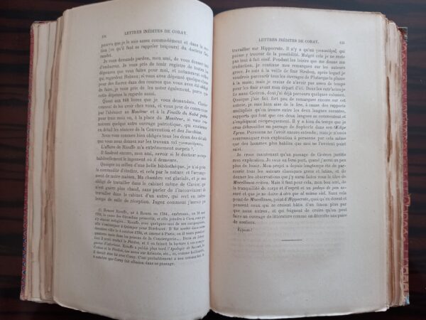 Adamantios Korais, Lettres inédites de Coray à Chardon de La Rochette, 1877 - Image 6