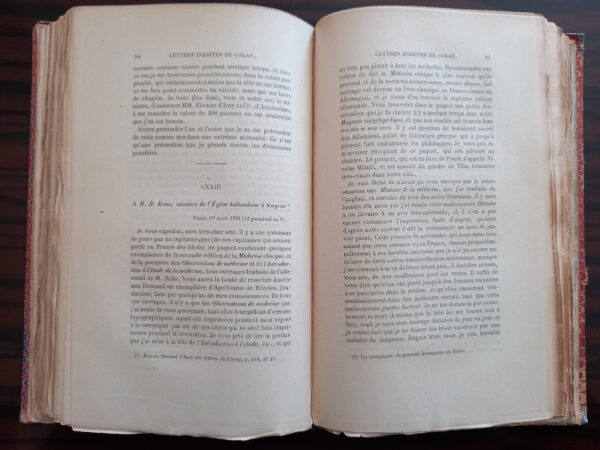 Adamantios Korais, Lettres inédites de Coray à Chardon de La Rochette, 1877 - Image 5