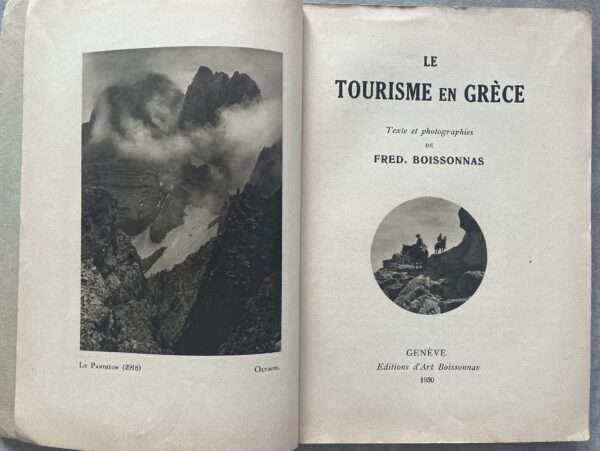 1930, Le Tourisme en Grece, Frederic Boissonnas, Geneva, First Edition