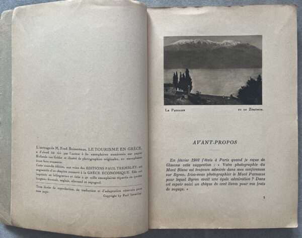 1930, Le Tourisme en Grece, Frederic Boissonnas, Geneva, First Edition - Image 3