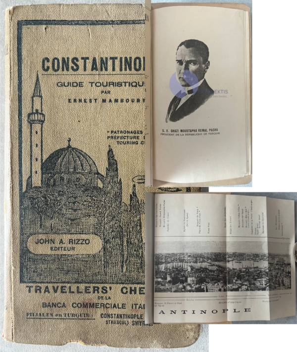 1929, Constantinople, Cultural Touristic Guide, Ernest Mamboury, KEMAL ATATURK, Istanbul, Turkey