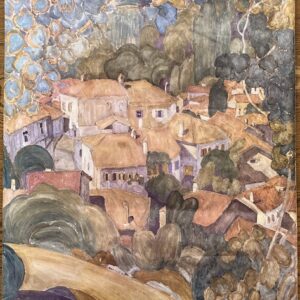 Rare, 1981, Exhibition Poster, GREECE,  Spyros Papaloukas, Mytilene, Greek Art