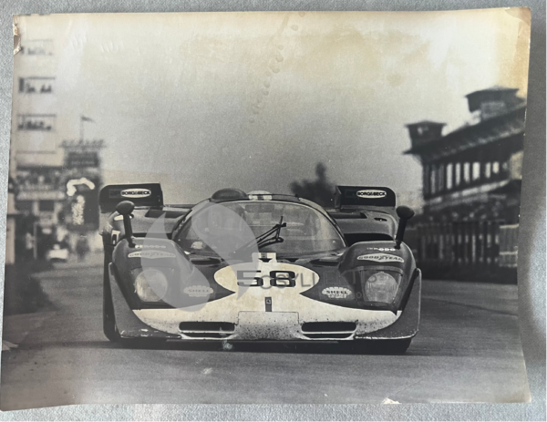 1970 Original Vintage Press Photo, F1, Nürburgring, Herbert Müller, Filipinetti Ferrari 512S