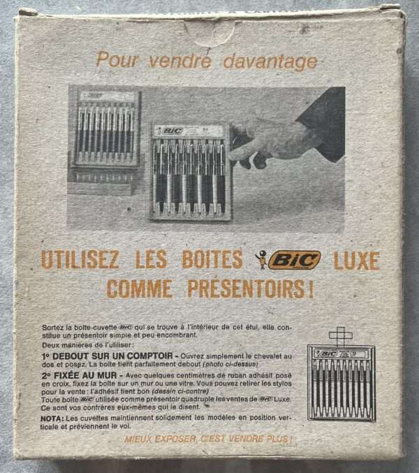 Vintage, BIC, Antiderapant M8 Original Ballpoint Box, Set of 10 Pens, France 70s - Image 3