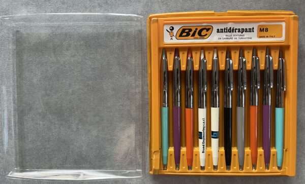 Vintage, BIC, Antiderapant M8 Original Ballpoint Box, Set of 10 Pens, France 70s - Image 5