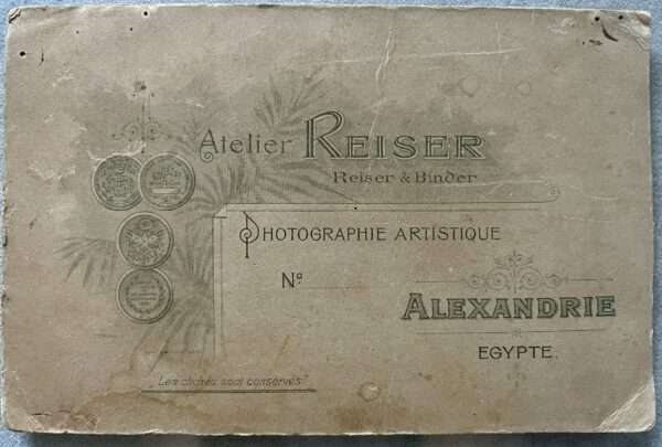 Rare! 1915, Original Photo, Young Lady, Atelier Reiser, Alexandria, Egypt - Image 2