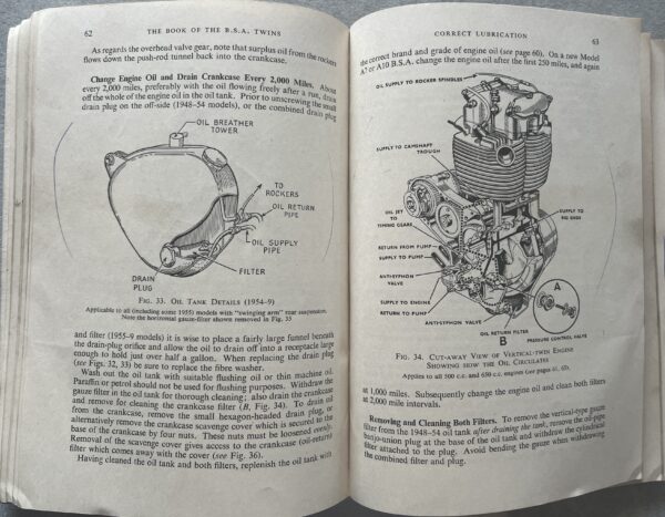 1960, Pitman's The Book of the B.S.A. Twins, W. C. Haycraft, Motorcycle Guide for A7 & A10 - Image 11